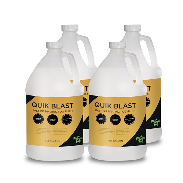 Quik Blast Fast Dissipating Fog Fluid - 4 Gallon Case
